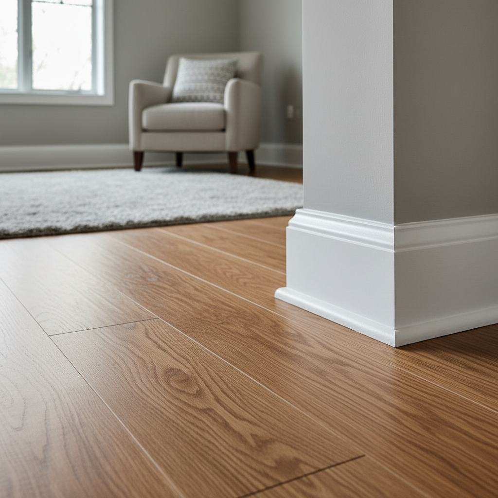 Engineered wood floor installation